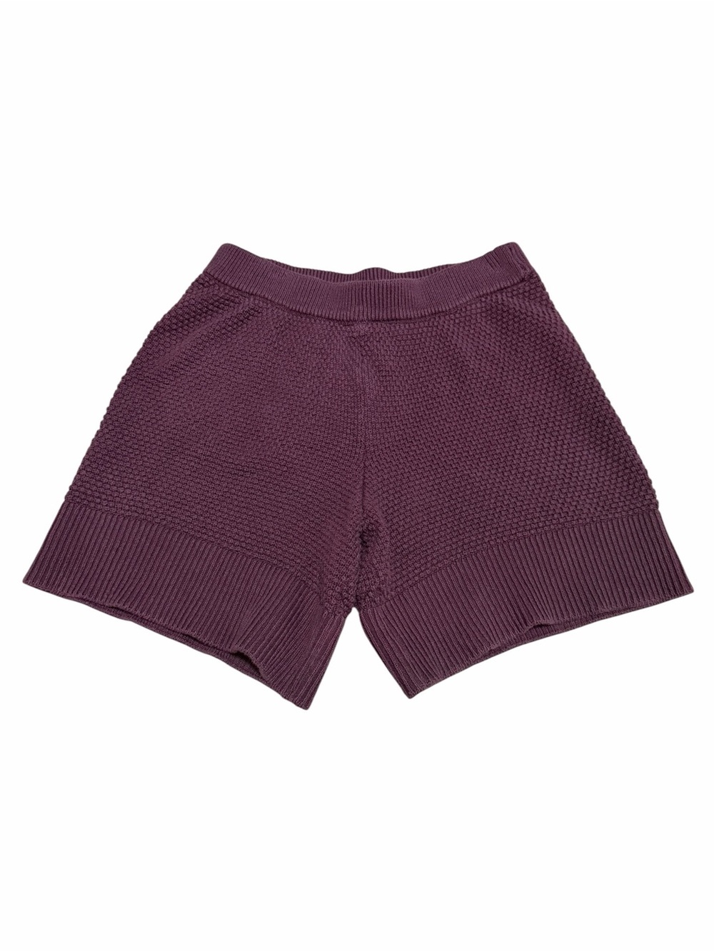 FP Beach (Free People) Women's Lena Knit Shorts | Plum/Burgundy |‎ Size XS
